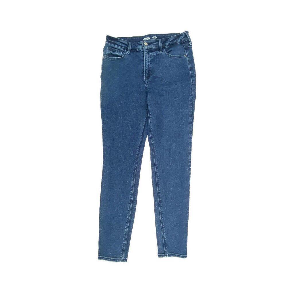 Old Navy Rockstar Super Skinny High Rise Women's size 6 Dark Blue Denim jeans